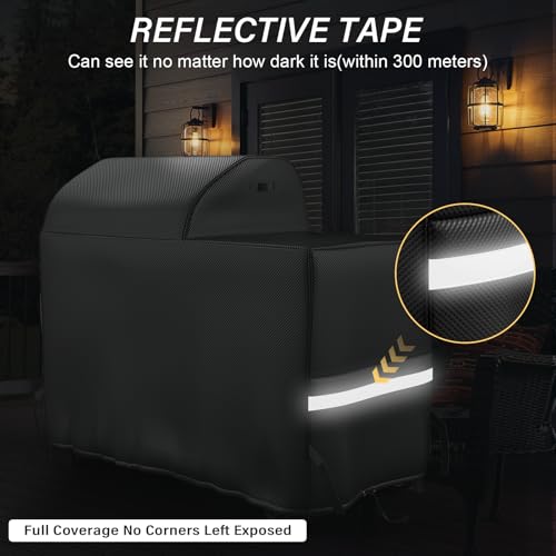 Utheer Grill Cover for Traeger Woodridge BAC761 TFB86MLH, 600D - Image 6