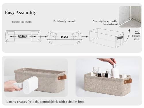 StorageWorks Narrow Storage Bins, Long Baskets, Brow | All Products - Image 4