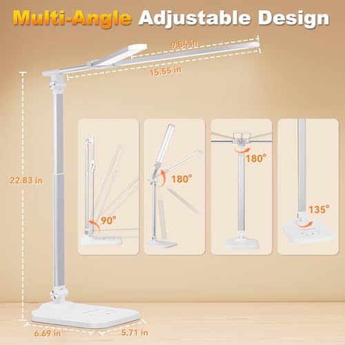 LED Desk Lamp for Home Office, Height Adjustable Architect Desk - Image 6
