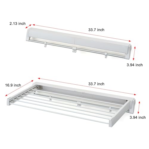 Wall Mounted Drying Rack, Clothes Drying Rack | Laundry & Clothing - Image 3
