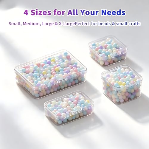 Bead Storage Organizer, 76 Small Containers and Lids, 4 Sizes - Image 5