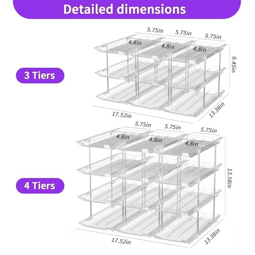 2 Pack 3-Tier Can Organizer for Pantry, Modular Canned Food Rack - Image 3