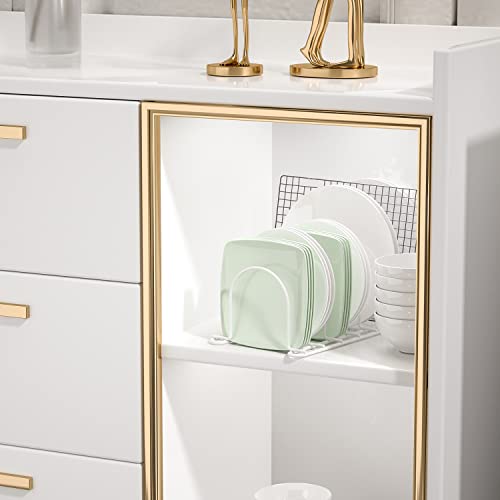JAQ Plate Rack for Cabinet, 10.5" Vertical Dish Organizer - Image 4