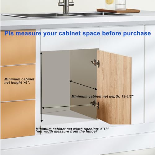 DINDON Pull Out Cabinet Organizer (17" W x 18" D) 1 - Image 6