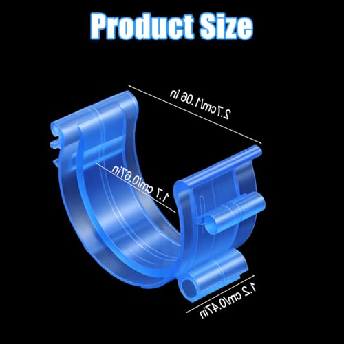 Guduling 50pcs Sewing Bobbin Clips, Blue Bobbin Clamps Plastic - Image 3