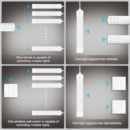 LED Tube Light Fixture with Plug Under Cabinet Lighting Dimming - Image 7