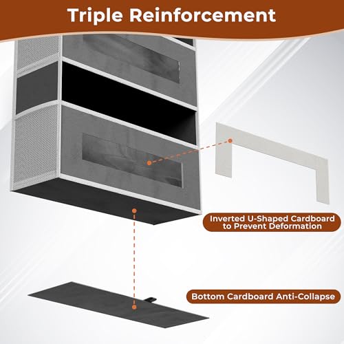 2 Pack 5 Tier Over the Door Organizer for Bathroom, Bedroom - Image 4