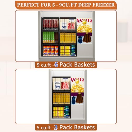 Large Freezer Organizer Bins for 5 to 9 Cu.Ft,Quick - Image 7