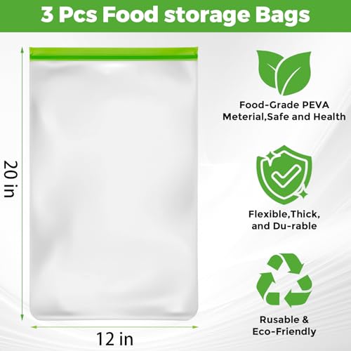 3 Pack Bear Bags for Food Backpacking, Odor Proof Bags - Image 3