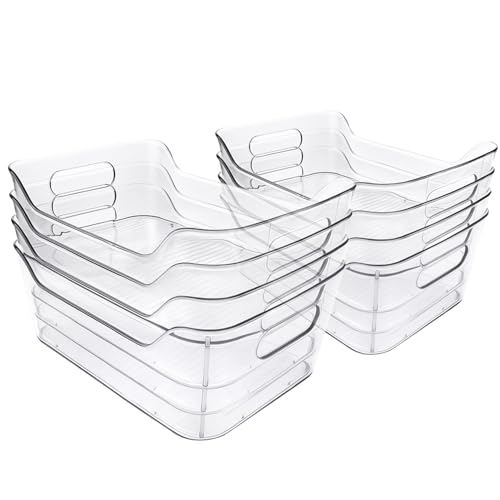 8 Pack Acrylic Pantry Storage Bins, Storage Bins for Cabinets - Image 4