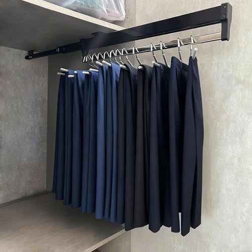 Extendable Pull-Out Closet Valet Rod, Pull Out Clothes - Image 6