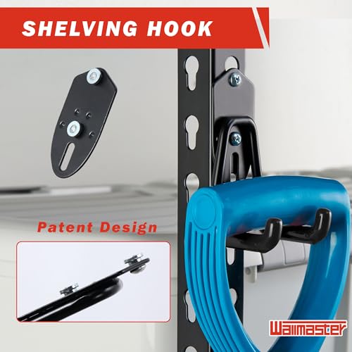 Wallmaster Garage Hooks Organizer Kit, 12 Pack | Garage Storage - Image 5