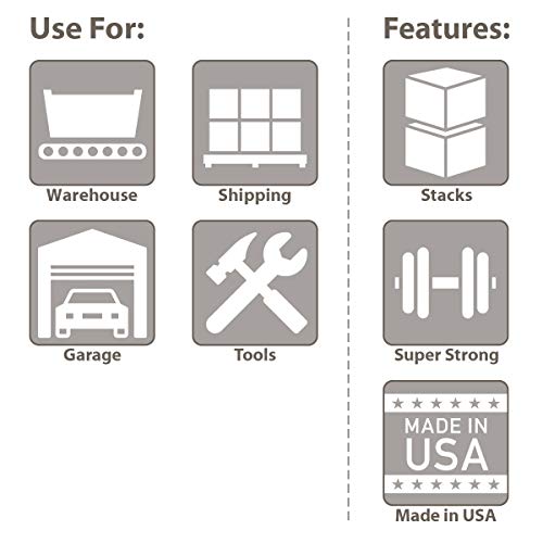 Buckhorn SW4815080201000 Plastic Straight Wall Storage - Image 6