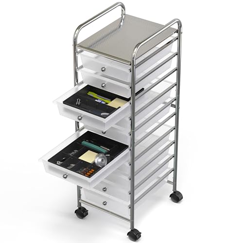 Simple Houseware Drawer Organizer Tray, 9 Adjustable Compartments - Image 7