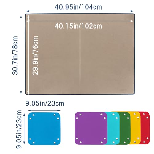 Tektalk Foldable Jigsaw Puzzle Board with 6 Color Sorting Trays - Image 3