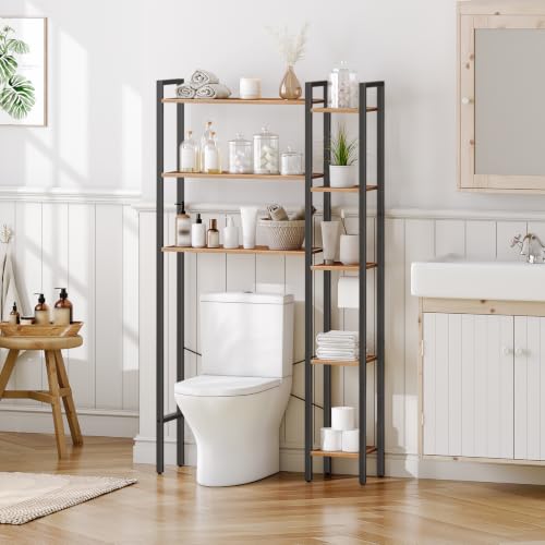 HOOBRO Over The Toilet Storage Rack Cabinet,8-Tier | Home Organization - Image 4