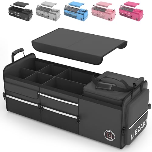 LIBZAKI Oversize 4 in 1 Car Trunk Storage Organizer, Multi - Image 2