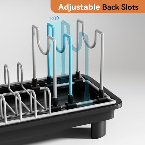 Laveshop Small Dish Drying Rack, Compact Dish Drainer for Kitchen - Image 3