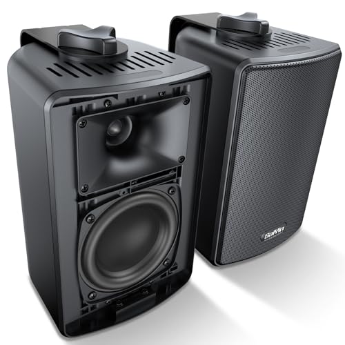 Saiyin Outdoor Indoor Speakers Wired, 4Ω Wall Speakers for Patio - Image 2