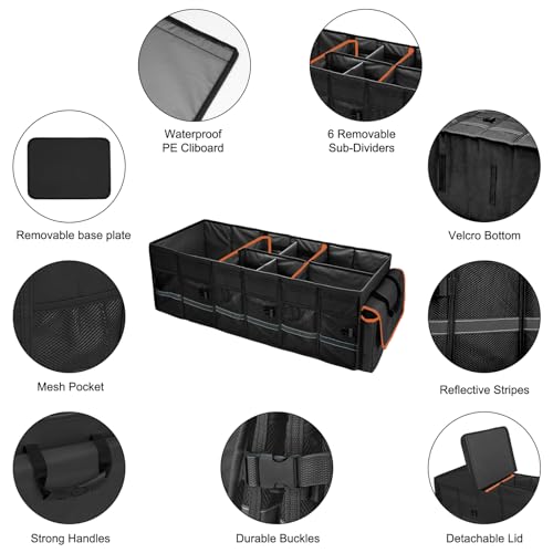 Car Trunk Organizer and Storage with Lid & | Home Organization - Image 7