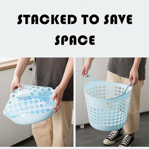 Portable Laundry Hamper with Handles - Foldable Rectangle - Image 6