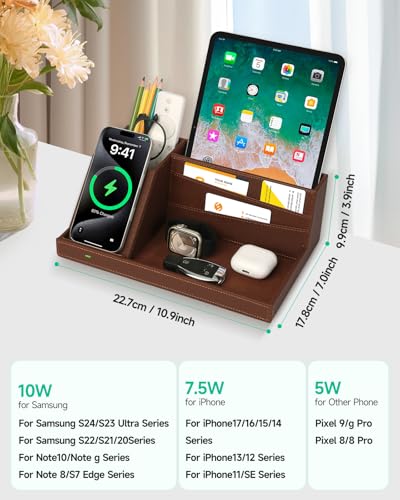 Fast Wireless Charging Station with Desk Organizer for iPhone - Image 6