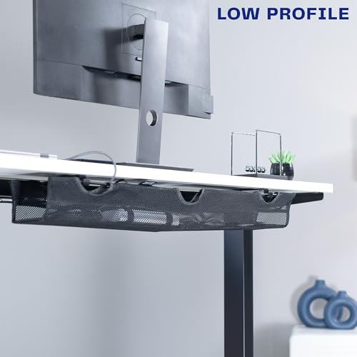 VIVO Black Screw-on 36 in Mesh Net Cable Management Holder - Image 7