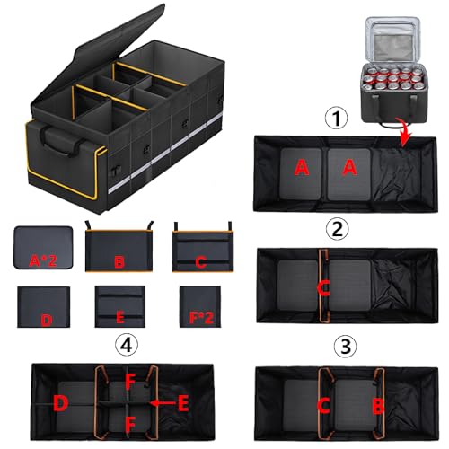 Car Trunk Organizer and Storage with Lid & | Home Organization - Image 3