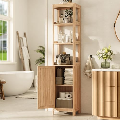 INNOD 68'' Tall Narrow Storage Cabinet with Adjustable Shelf - Image 6