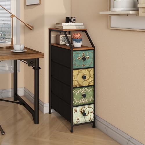 Tohomeor Narrow Dresser Tall Skinny Storage Tower Vertical Slim - Image 7