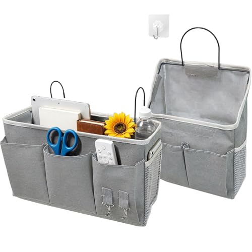 1 Large+1 Small No Drill Bedside Hanging Caddy, Multi-Size - Image 2