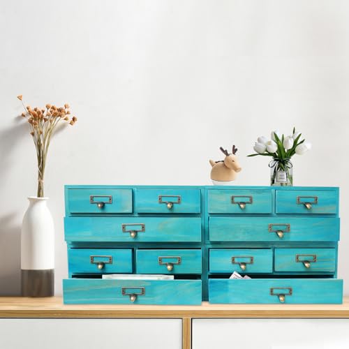 Apothecary Cabinet, Stackable Desktop Organizer Set with 12 - Image 5
