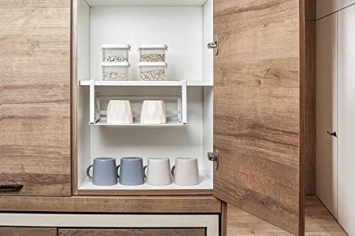 Under Shelf Basket 2 Pack, Cabinet Storage Organizer, 13.4" White - Image 3