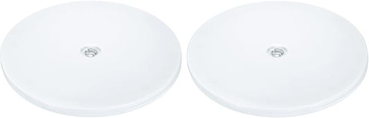 uxcell 2Pack Acrylic Lazy Susan Turntable, 8" Spinner Lazy Susan Turntable Organizer, Acrylic Ball Bearing Rotating Tray for Pantry Spice Rack Decorating, White