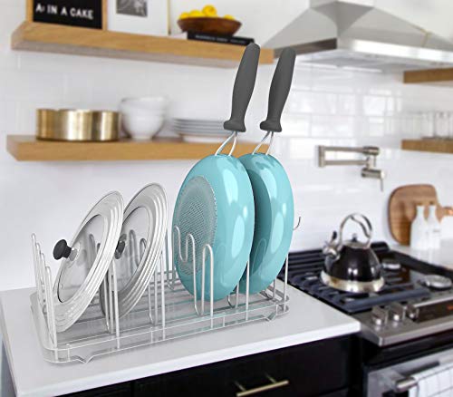 Food Container Lid Organizer, Metal Lid Storage Organizer - Image 6