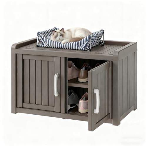 Outdoor Shoe Storage Cabinet, Waterproof UV-Resistant - Image 2