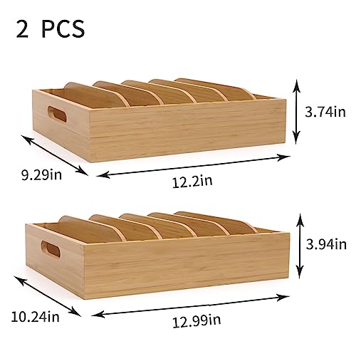 Bamboo Lid Holder Food Container, Kitchen Organizer | All Products - Image 3