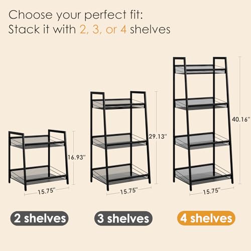 4 Tier Bathroom Shelf, Bathroom Organizer and Storage - Image 3