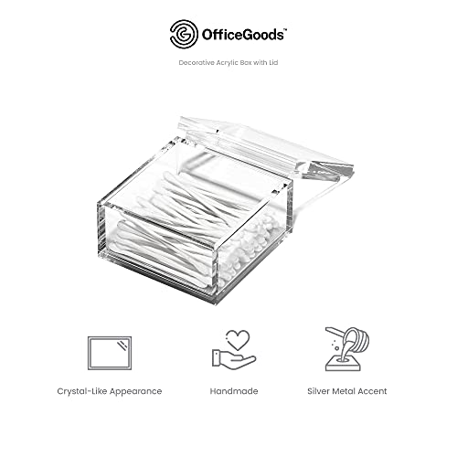 OfficeGoods Acrylic Desk Organizer with Silver Base, Large - Image 6