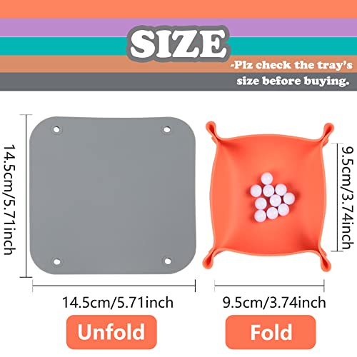 Collapsible Board Game Storage Bowls, Portable Folding - Image 4