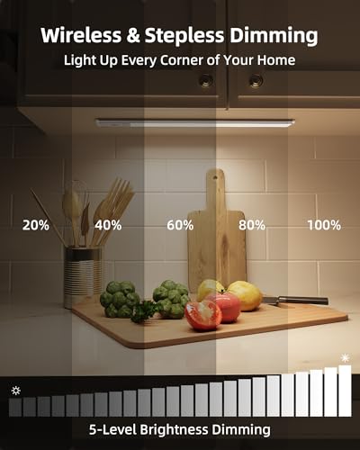 EZVALO 134 LED Under Cabinet Lights, 4000mAh Rechargeable Motion - Image 5