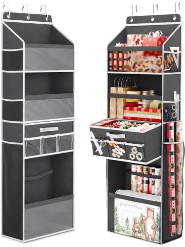 WERNNSAI Wrapping Paper Storage with Removable Drawer & - Image 2