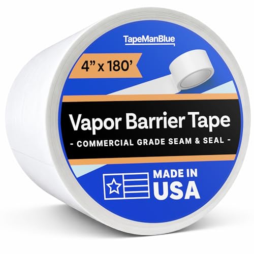 Vapor Barrier Tape - 4 inch x 180' Roll, Made in USA - Image 2