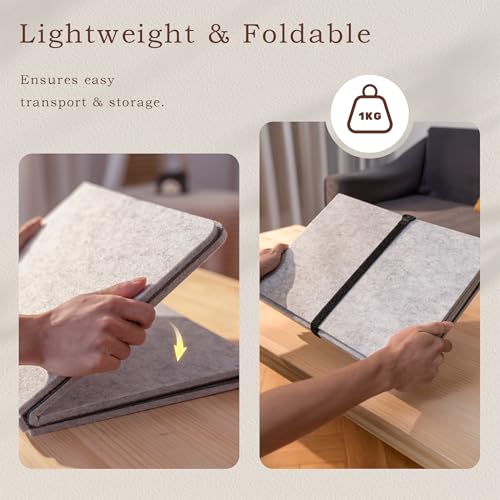 Tektalk Foldable Jigsaw Puzzle Board, Felt Puzzle Mat - Image 4
