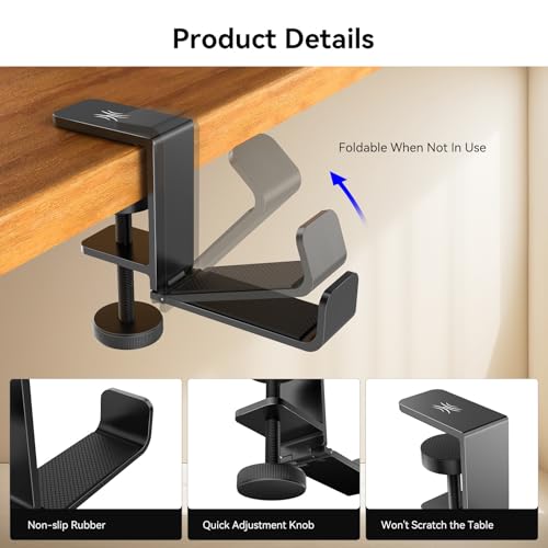 OneOdio MTL99 Foldable Headphone Stand, Metal Headset - Image 5