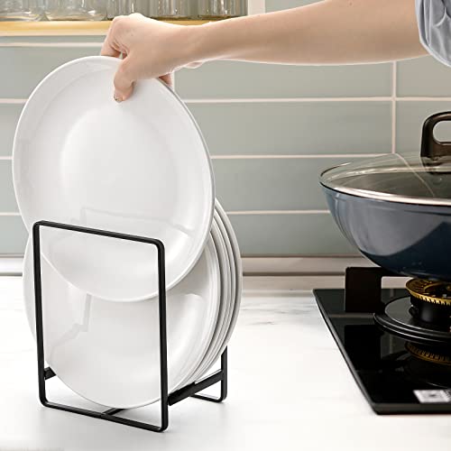 ZOOFOX 3 Pieces Metal Dish Organizer, Plate Organizer for Cabinet - Image 6