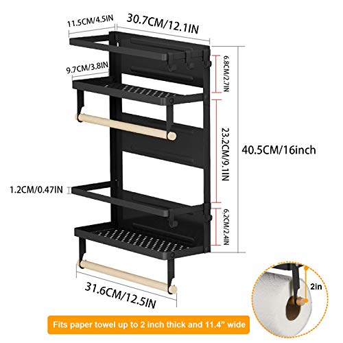 EASTTOWEST Magnetic Spice Rack,4 Tier Kitchen Magnetic - Image 4