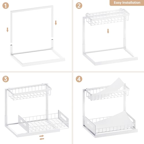 Under Sink Organizer and Storage 2 Pack, Slide Out Cabinet - Image 7