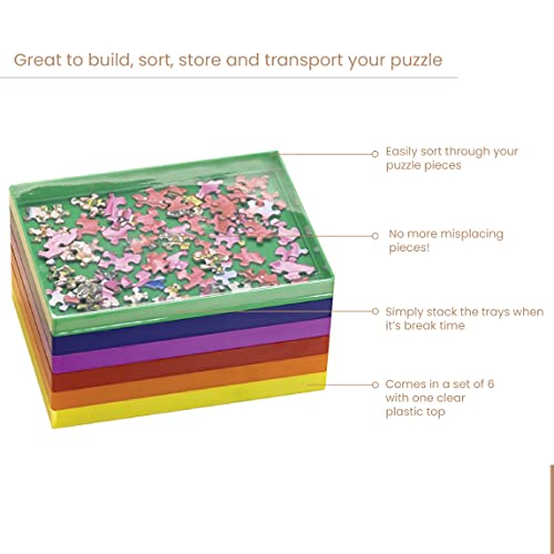 Bits and Pieces Puzzles Sorting Trays - Set of 6 - Image 6