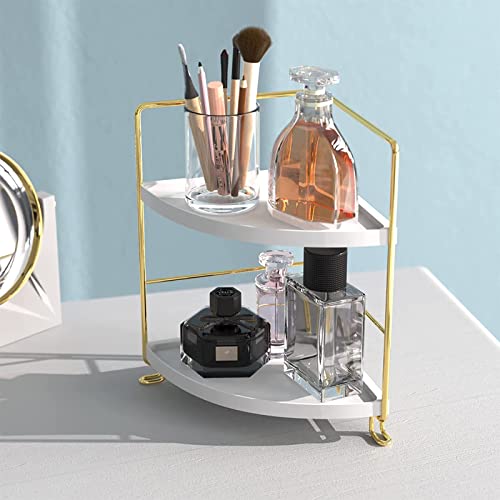 2-Tier Makeup Perfume Counter Organizer, Bathroom Corner - Image 6